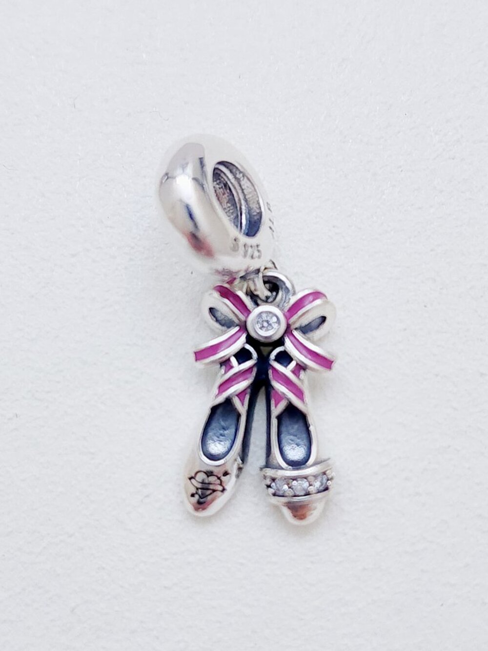 Pandora Pink Ballerina Shoes Dangle Charm